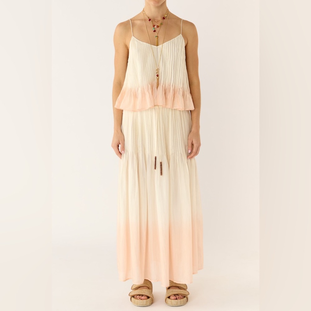 Flannel OTTAVIA SILK DIP-DYE cami and skirt sz XS/S